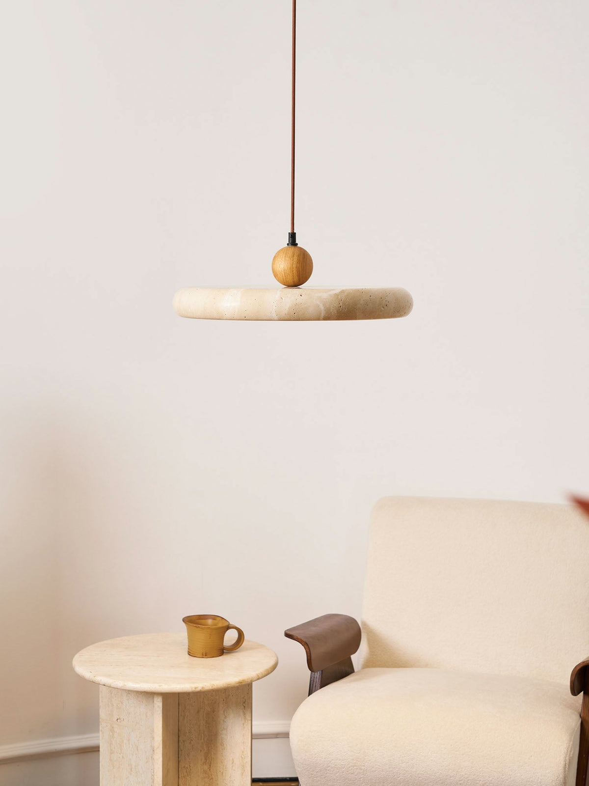 Lola Travertine Pendant Light – detail 6