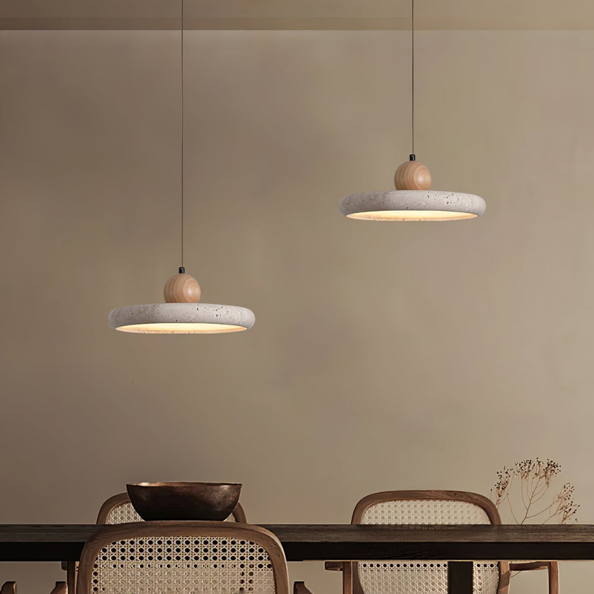Lola Travertine Pendant Light – detail 8