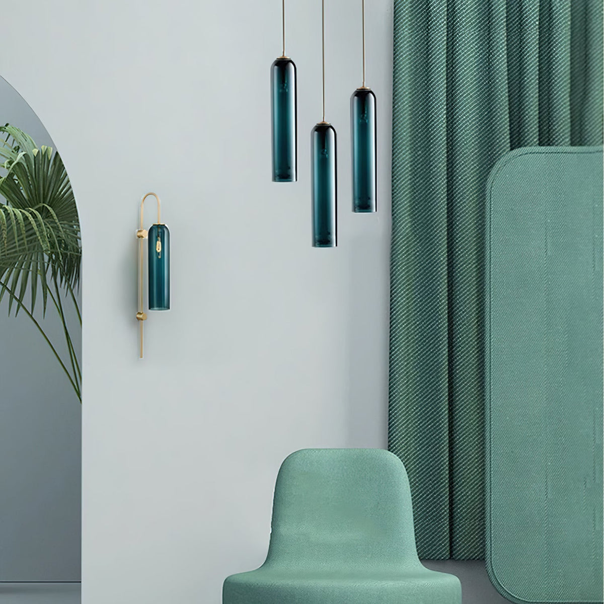 Long Tube Glass Pendant Light – detail 8