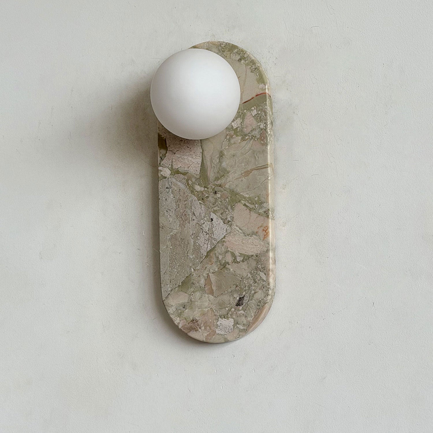 Solelon Oval Marble Wall Light