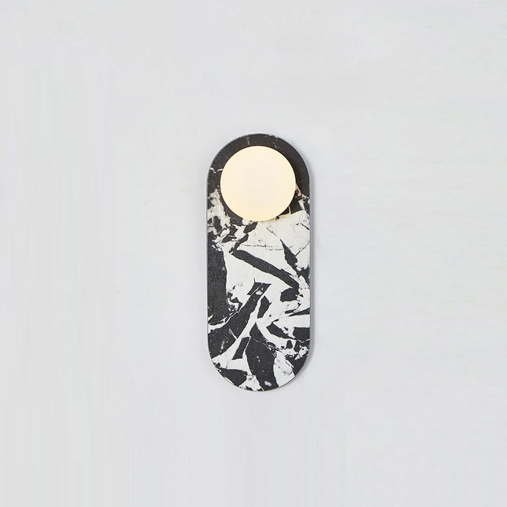 Solelon Oval Marble Wall Light