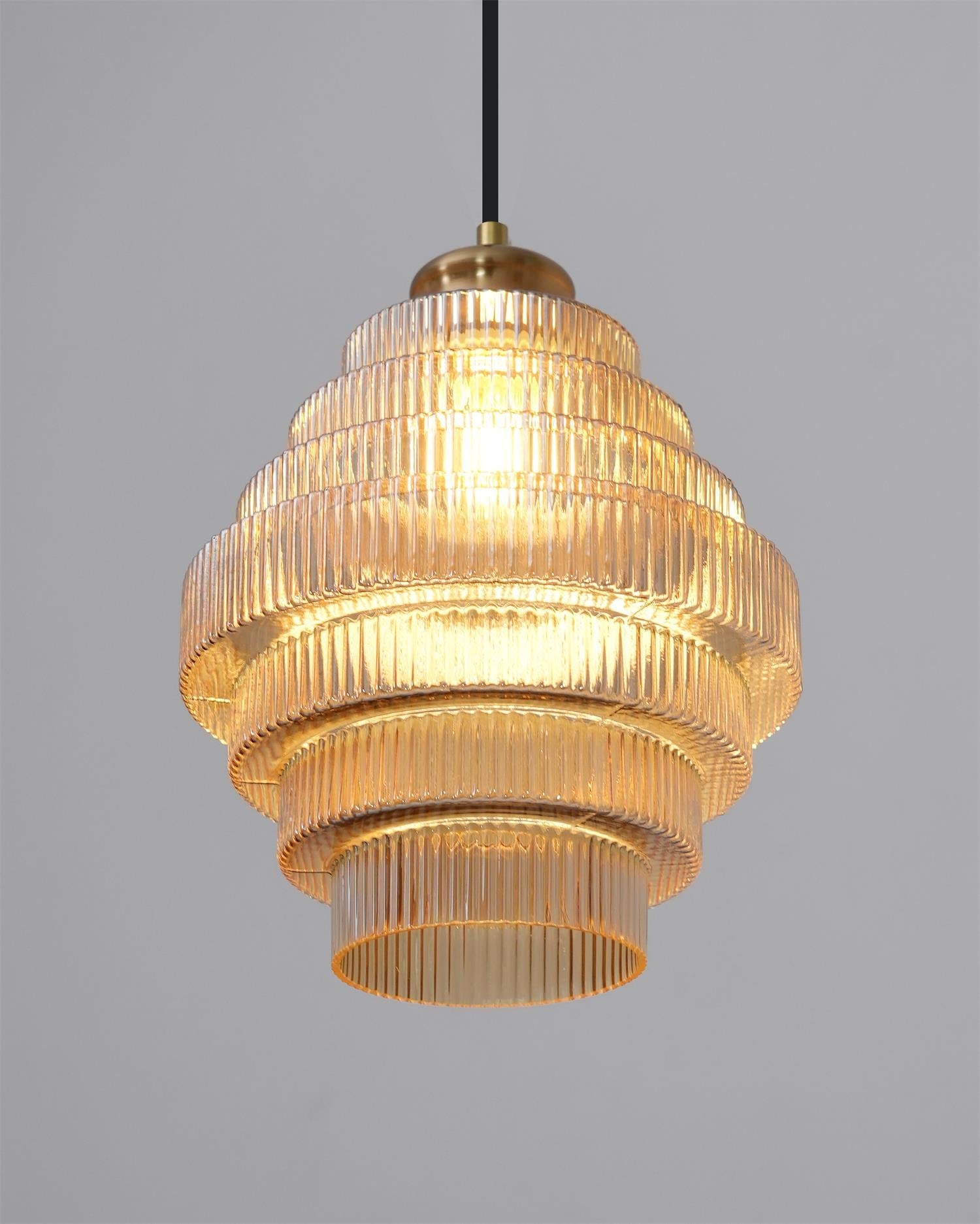 Coran Ribbed Pendant Light