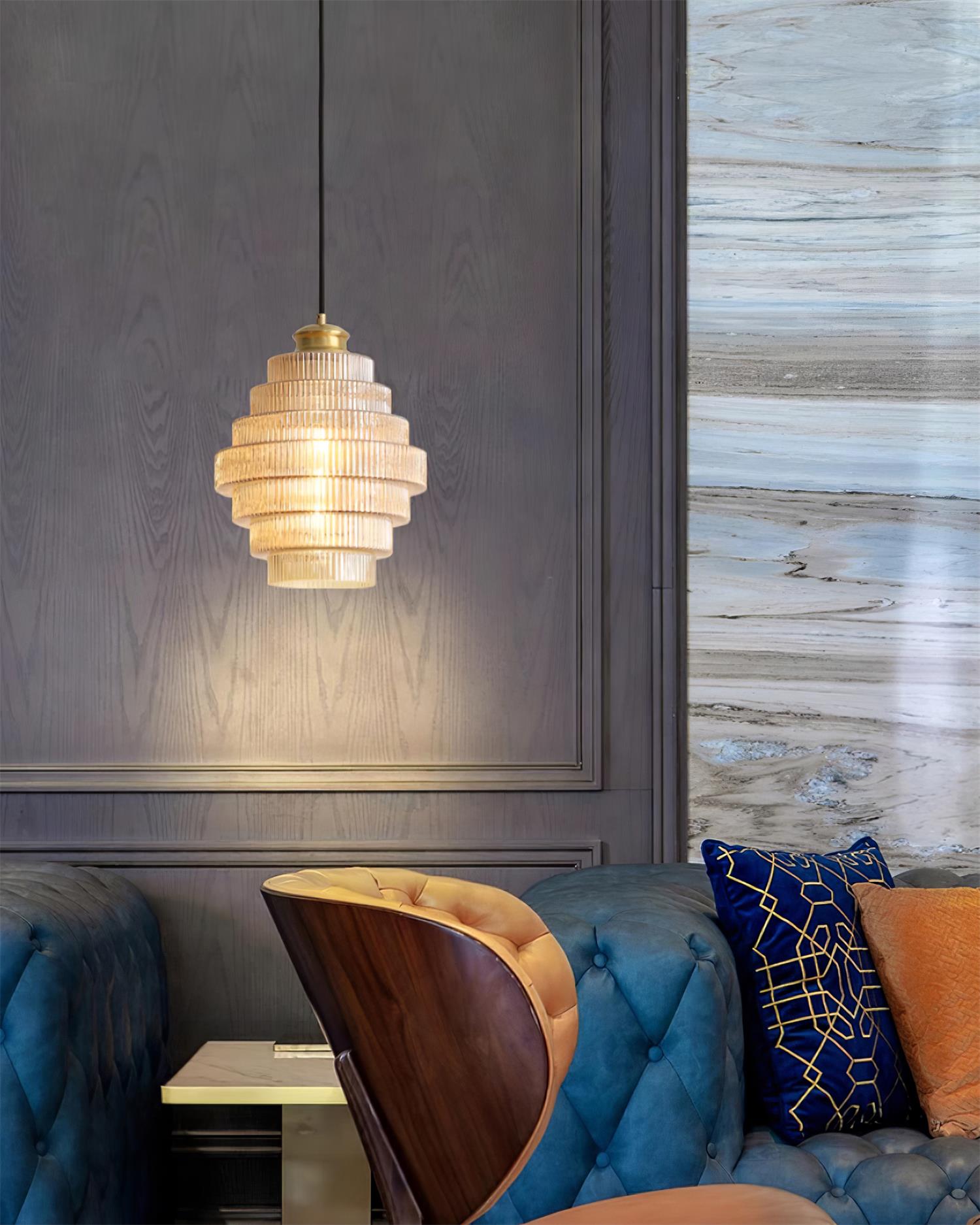 Wiolan Ribbed Pendant Light