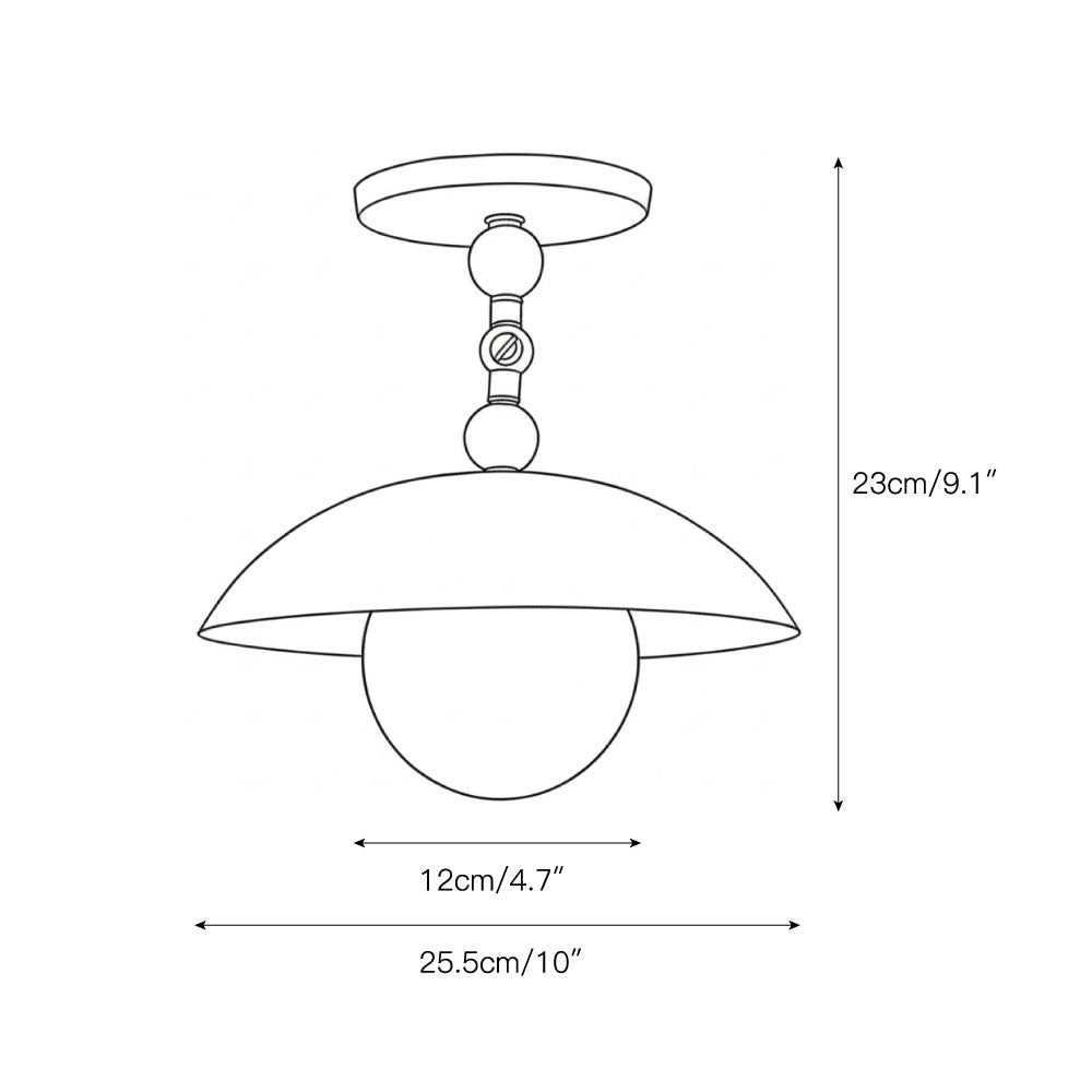 Quinleyen Semi Flush Ceiling Light