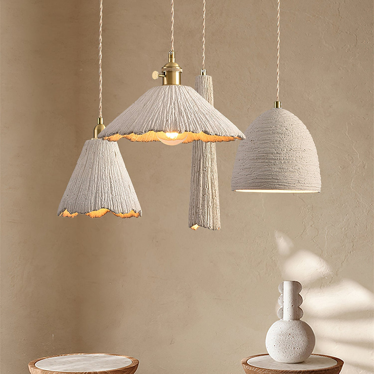 Microcement Pendant Lamp – detail 2