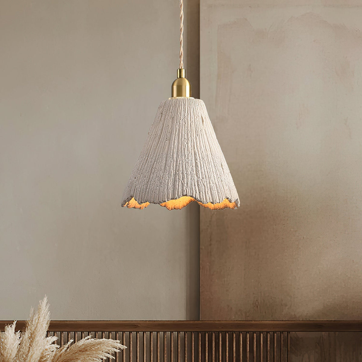 Microcement Pendant Lamp – detail 3