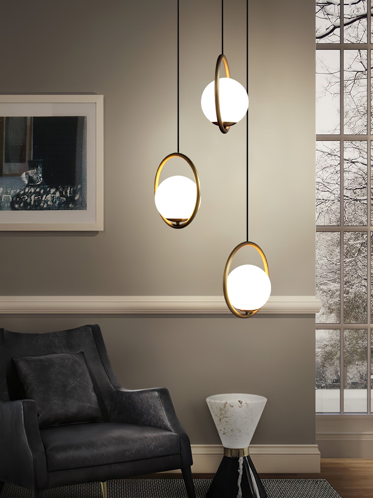 Zanarus Rings Pendant Light