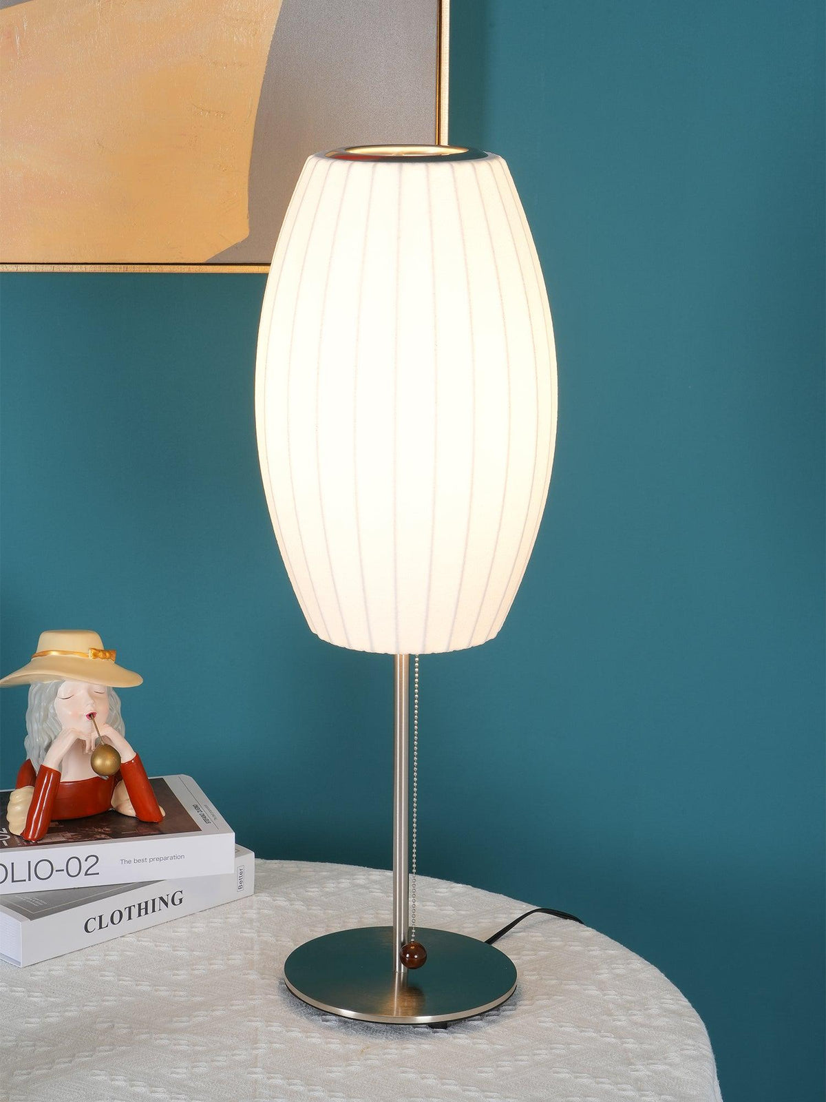 Faux Silk Bubble Table Lamp – detail 17