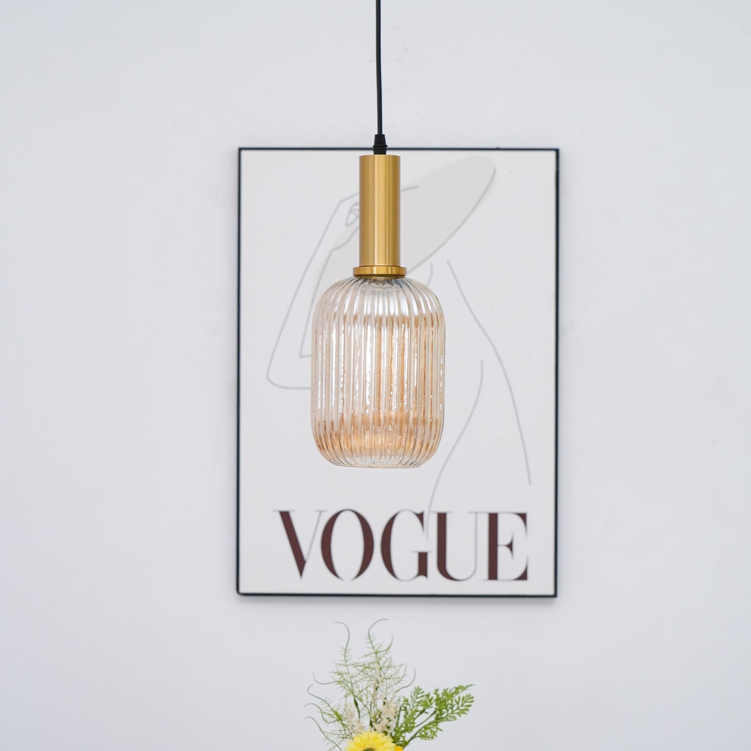 Sagemarro Ribbed Pendant Light