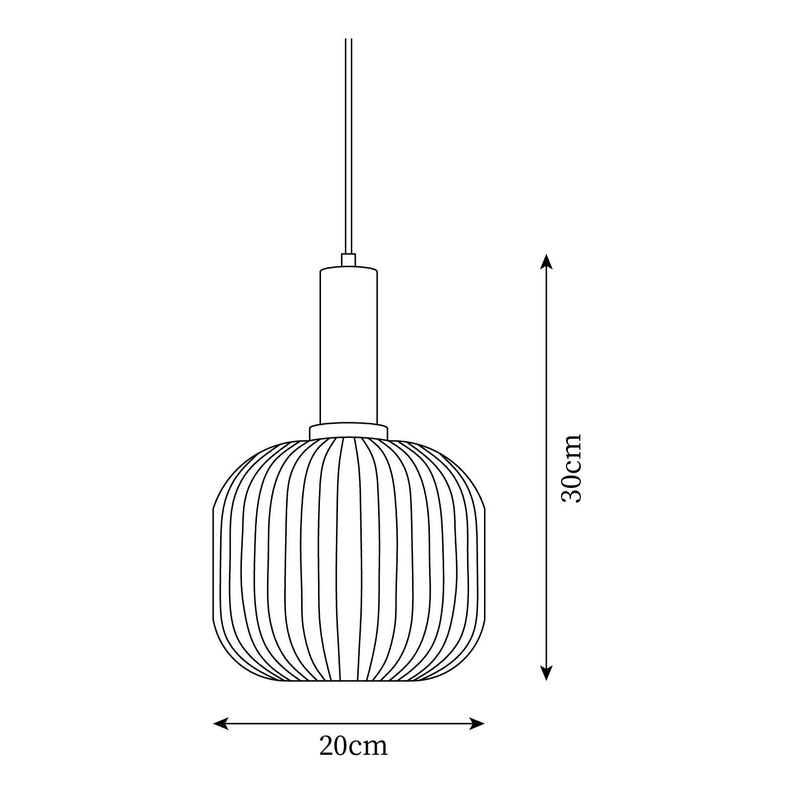 Sagemarro Ribbed Pendant Light