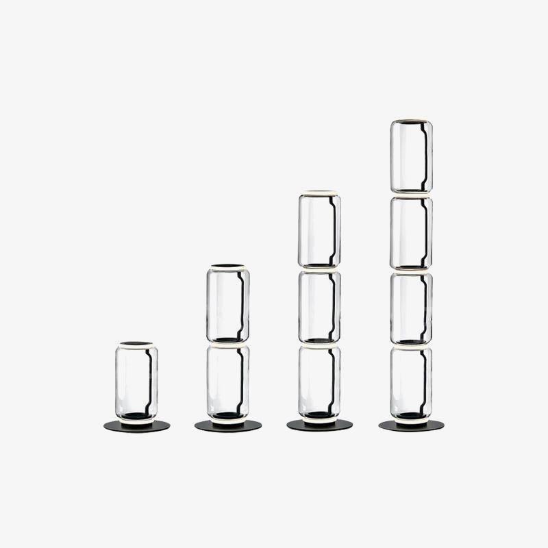 Mevvilzo Cylindrical Glass Floor Lamp
