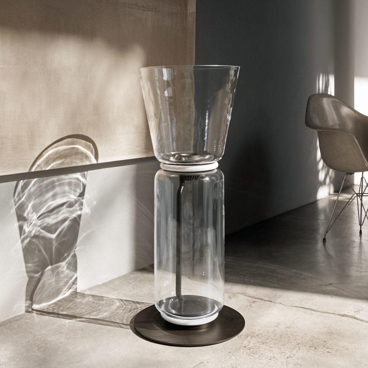 Mevvilzo Cylindrical Glass Floor Lamp