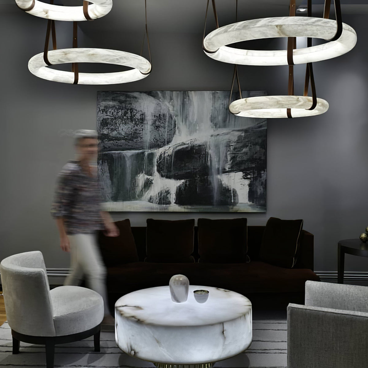 Oslo Alabaster Pendant Light A – detail 17