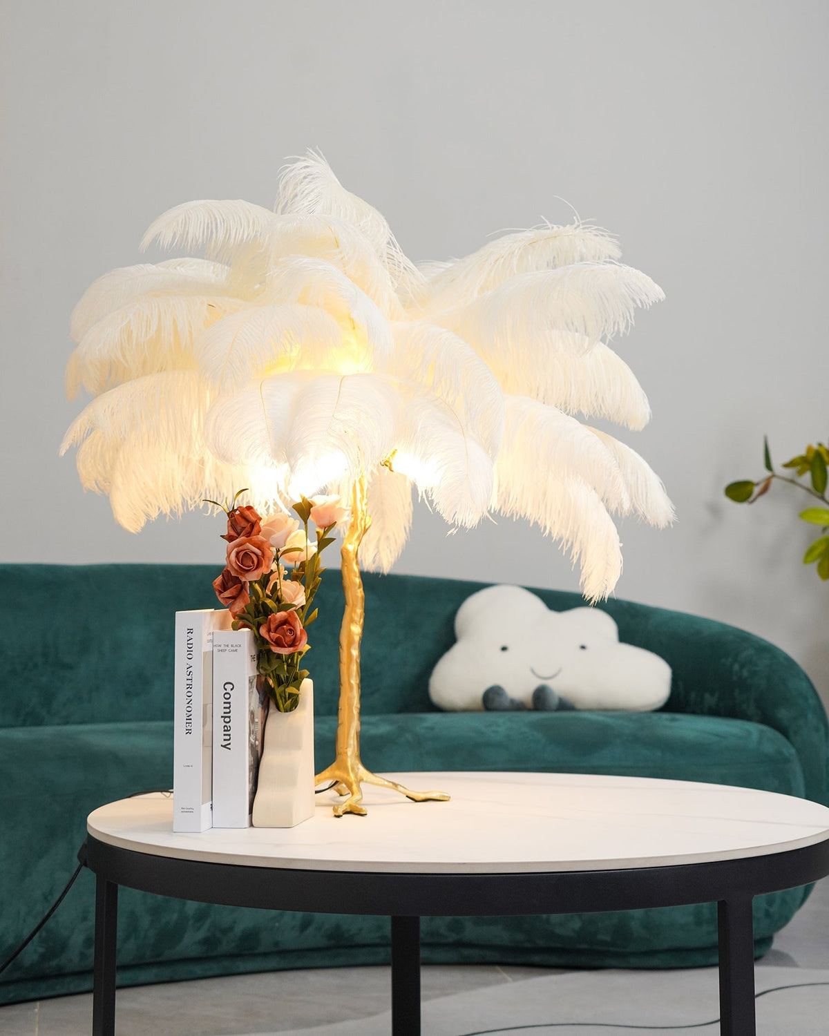 Ostrich Feather Table Lamp – detail 15