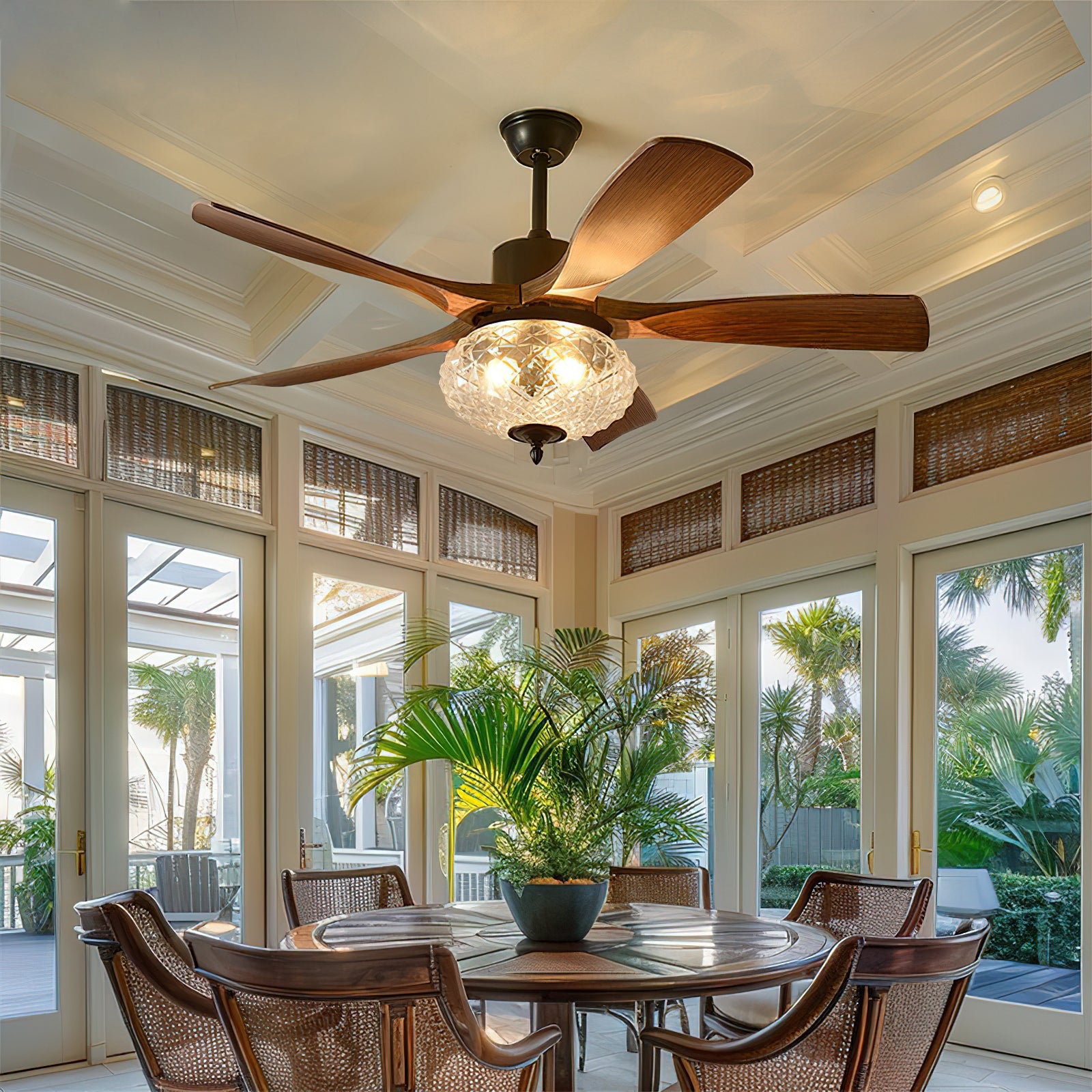 Wynlen Vintage Ceiling Fan Light