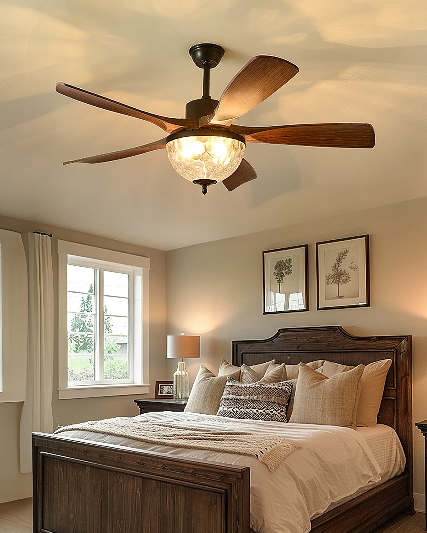 Wynlen Vintage Ceiling Fan Light