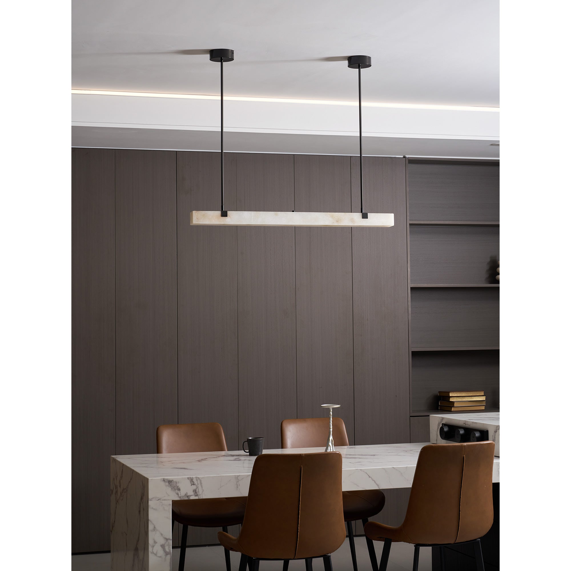 Tavoa Alabaster Linear Chandelier