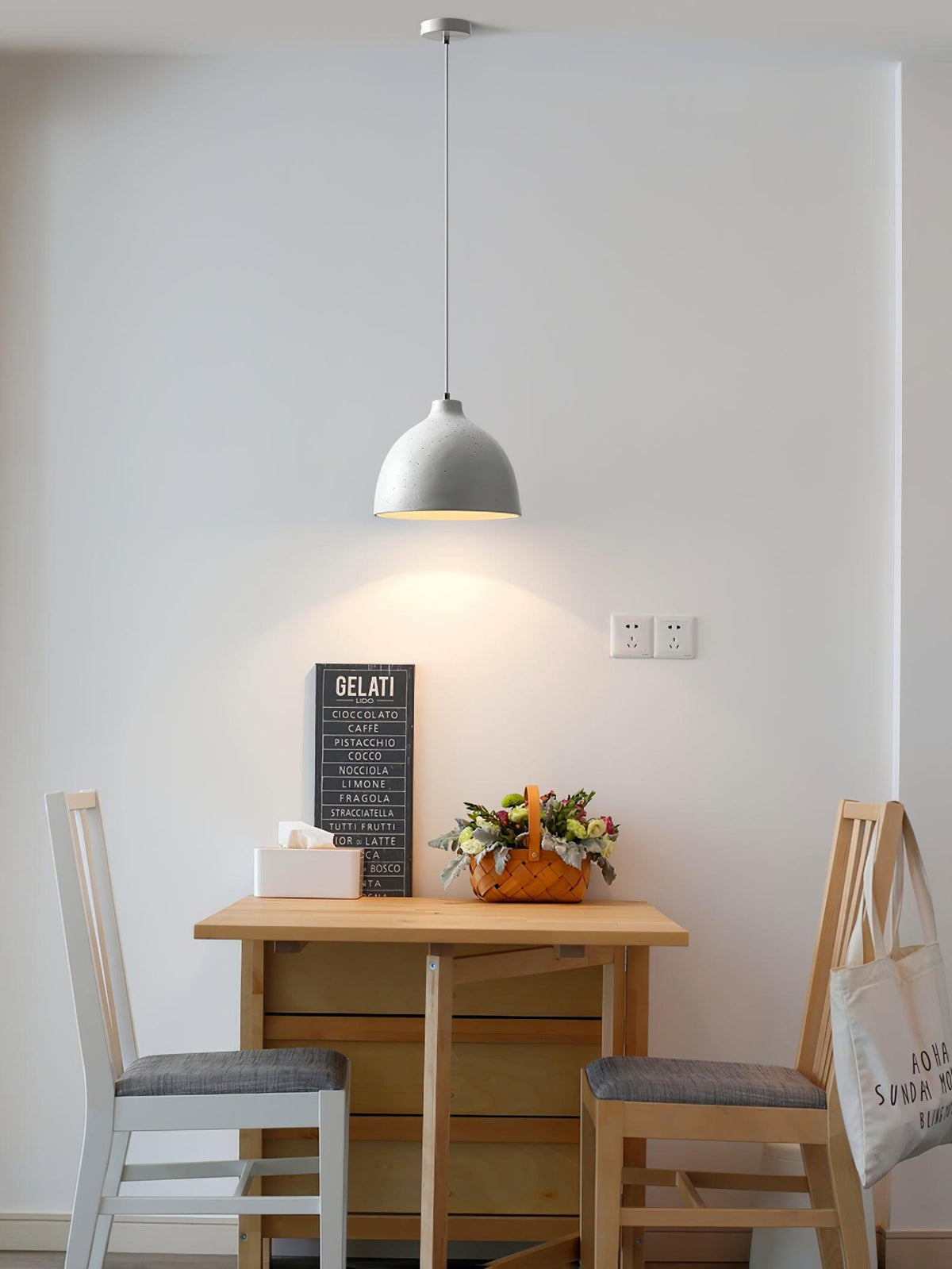 Resin Bowl Pendant Lamp – detail 9