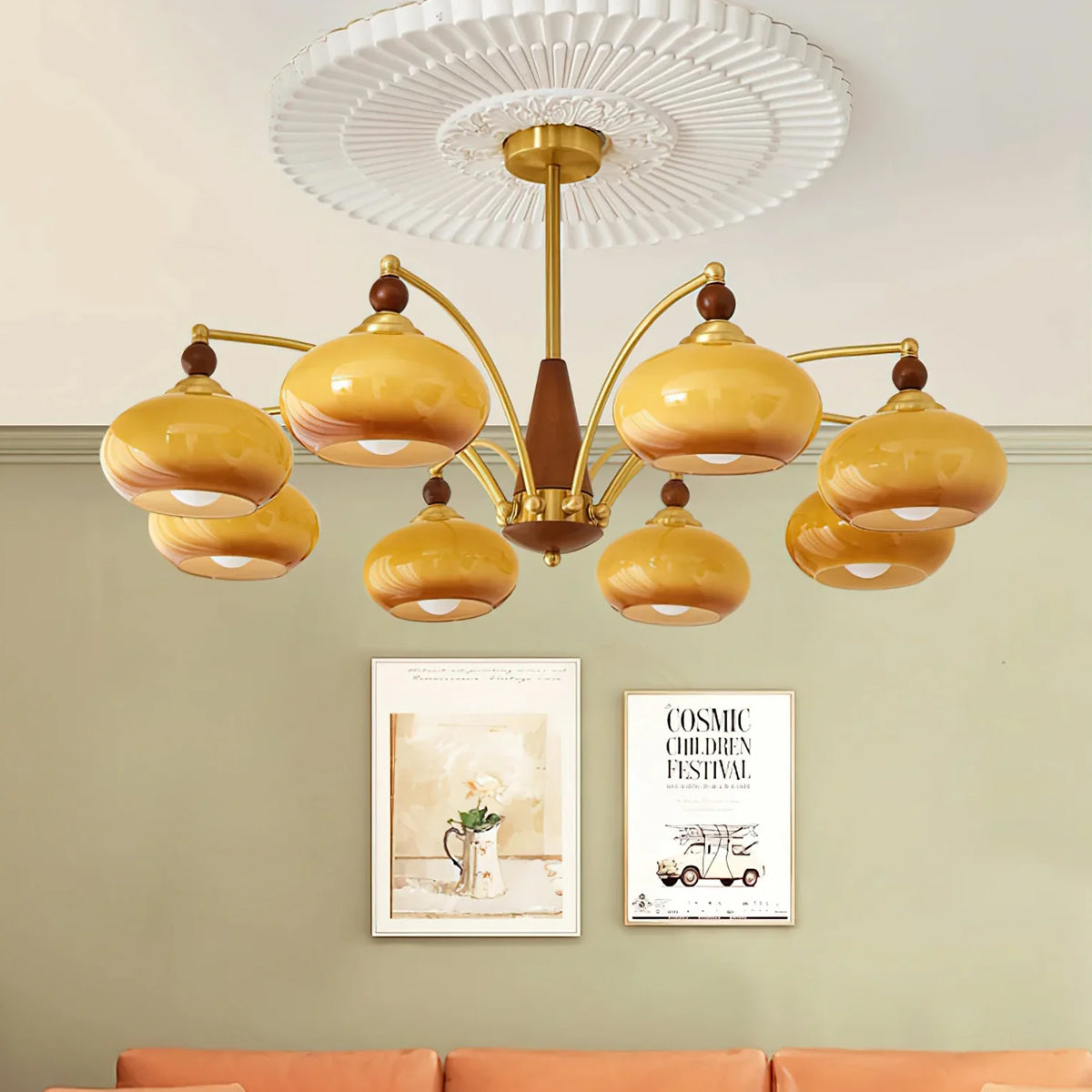 Rioka Retro Chandelier