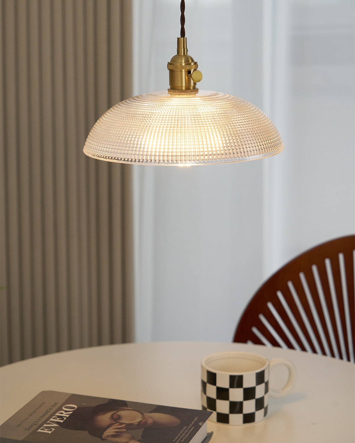 Ribbed Spiral Pendant Light – detail 33