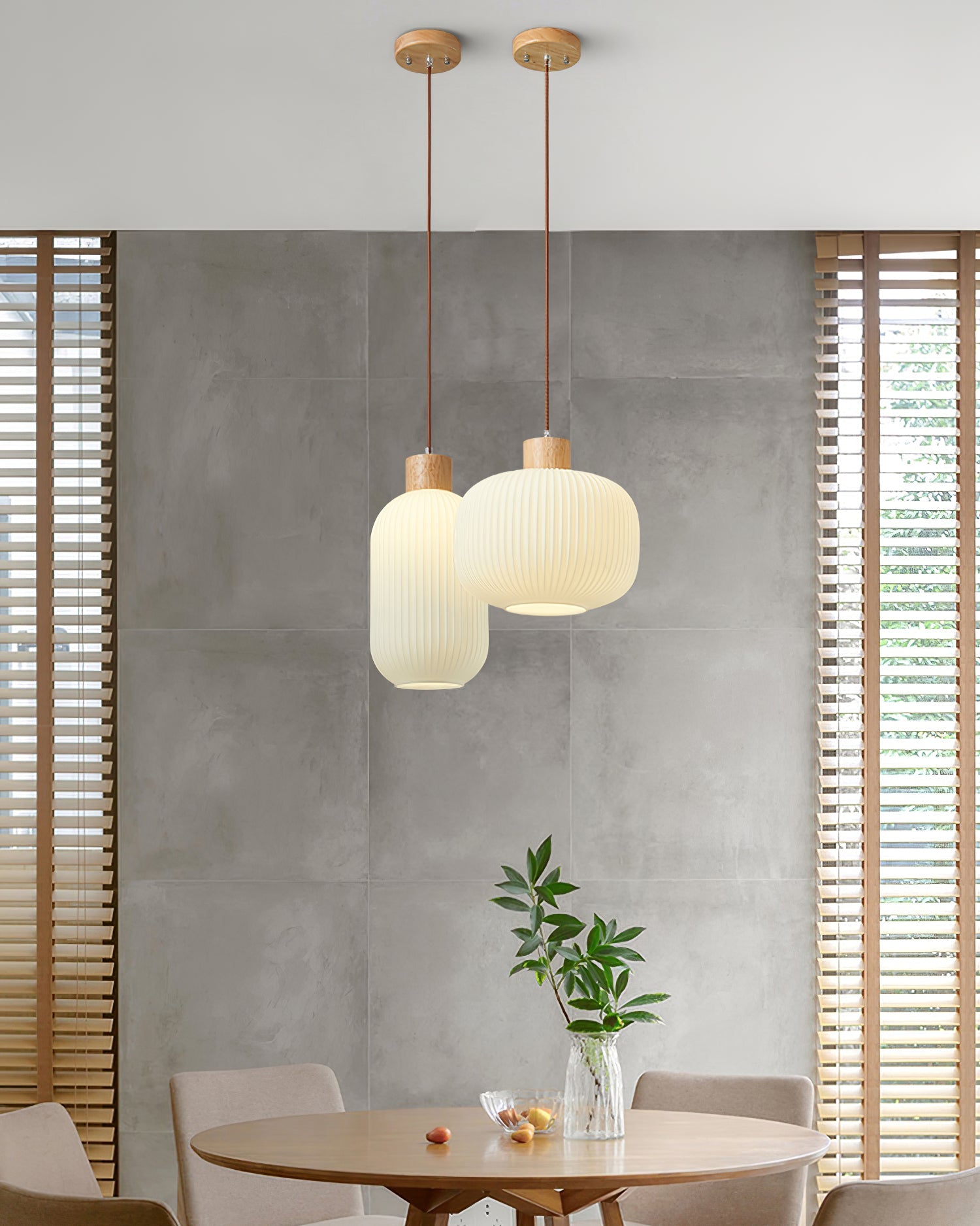 Finwyn Ribbed Pendant Light