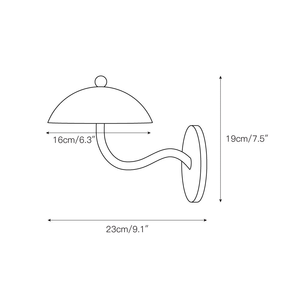 Lannovale Dome Wall Light