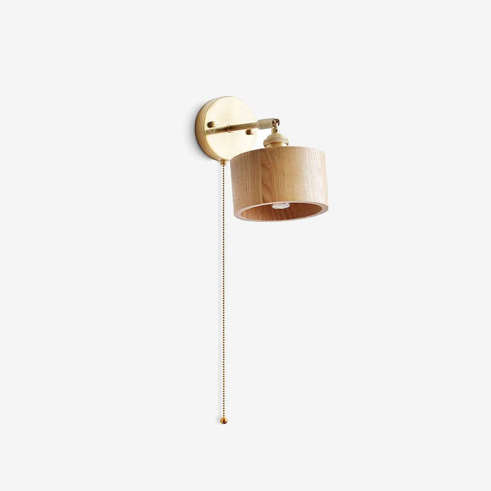 Rotatable Wooden Wall Lamp