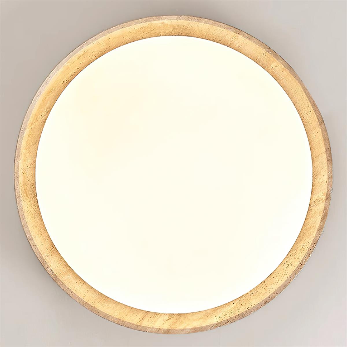 Bareno Round Travertine Ceiling Light
