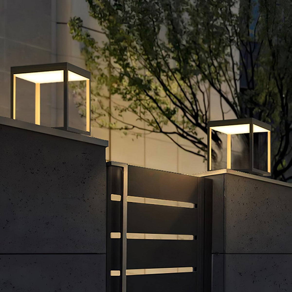 Square Frame Post Outdoor Light – detail 3