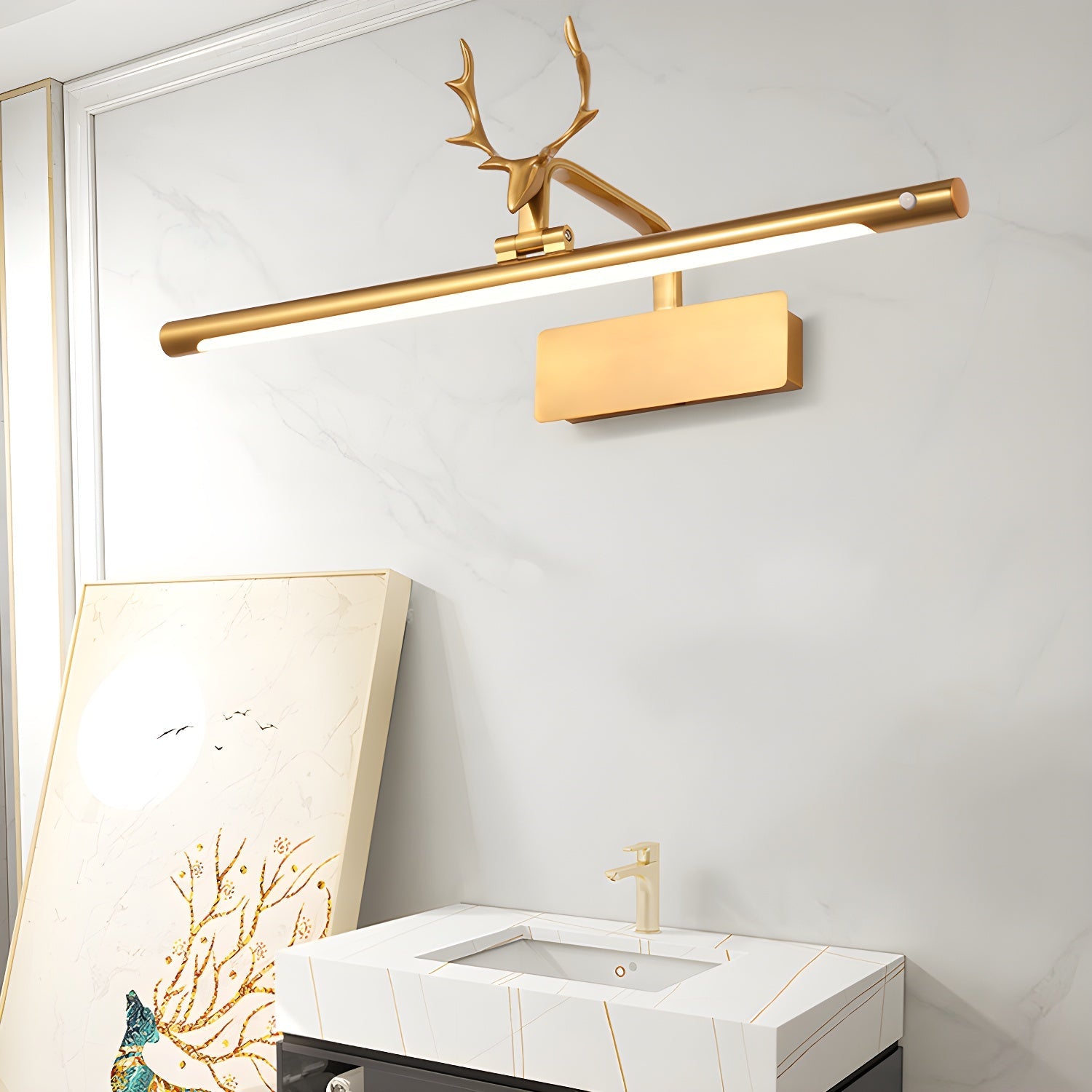 Rioay Stag Horn Wall Light