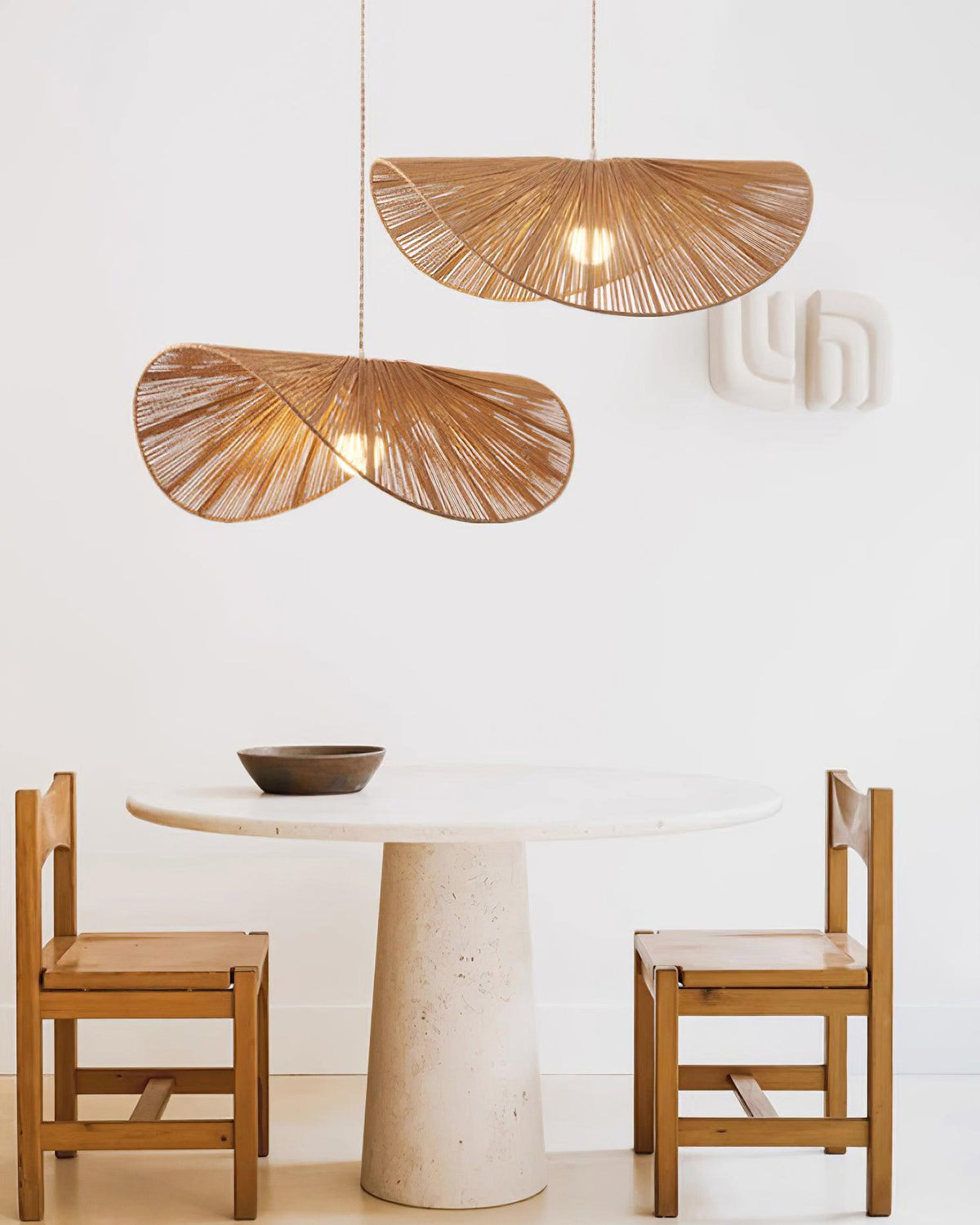 Straw Hat Pendant Light – detail 3
