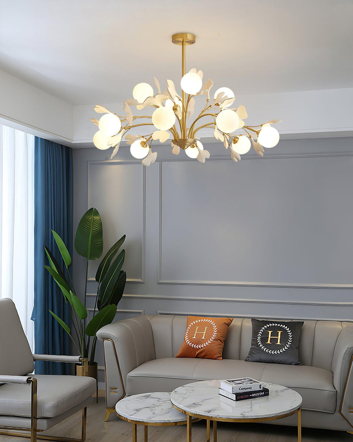 Thalassa Gingko Chandelier – detail 16