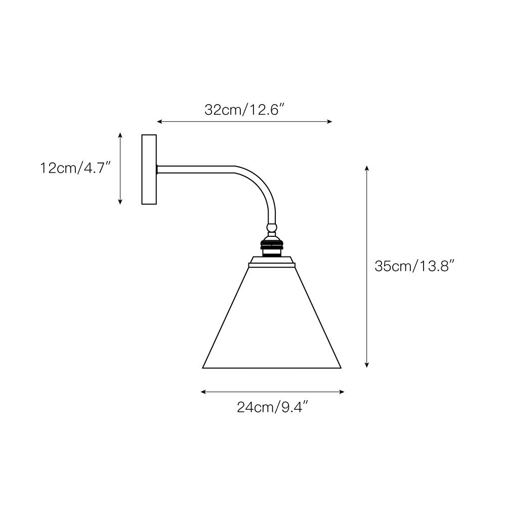 Kirovien Cone Wall Light