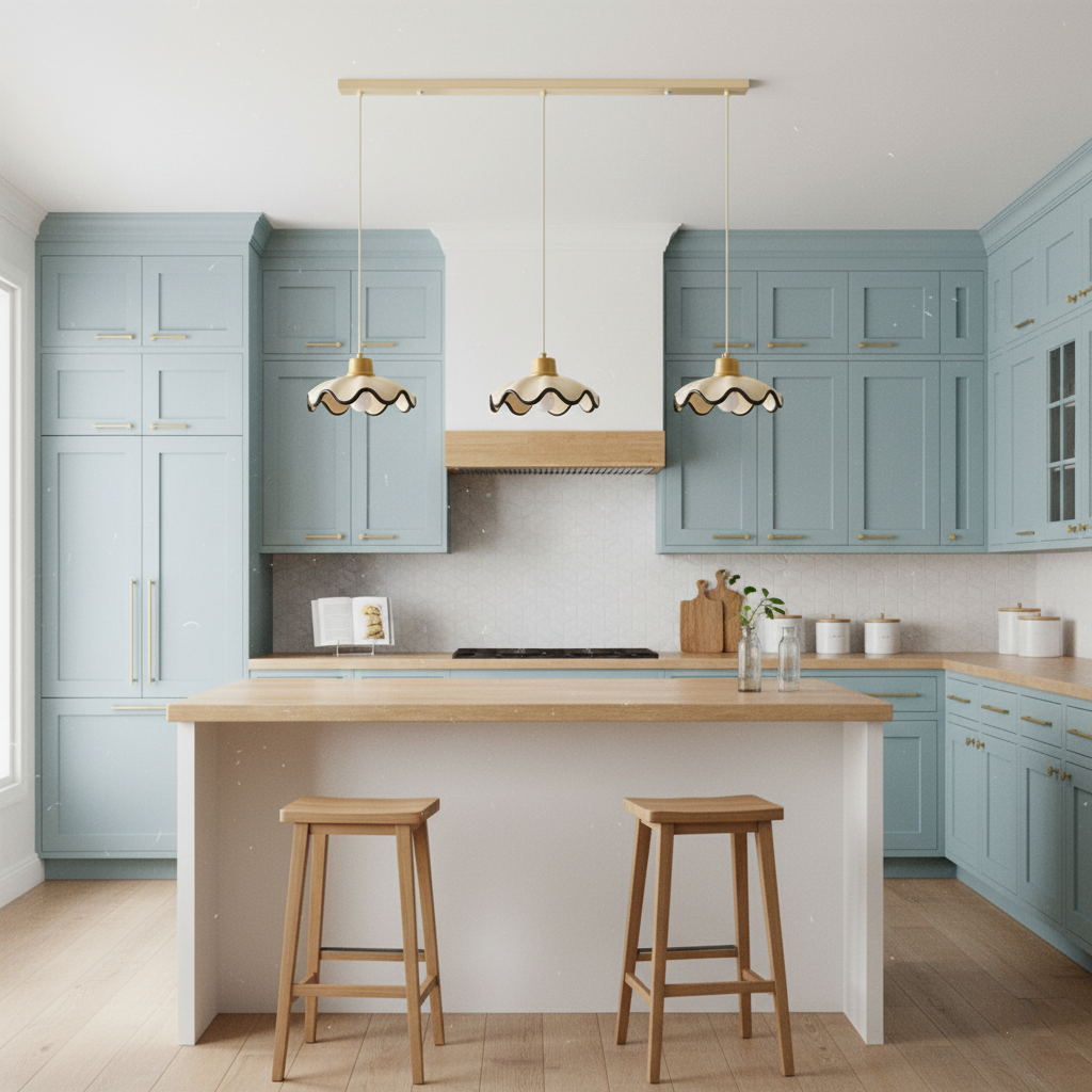 Halenoal Scalloped Pendant Light