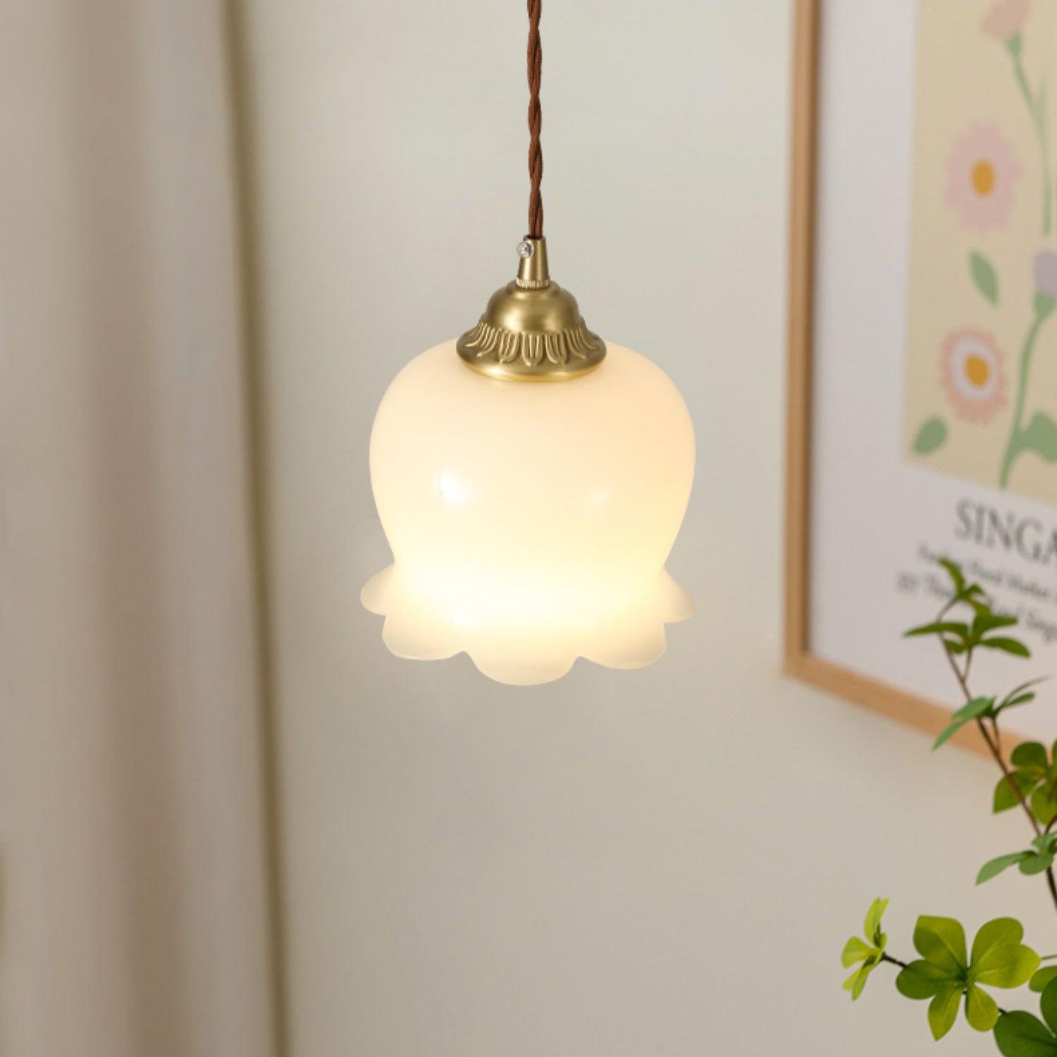 Emaley Flower Pendant Light