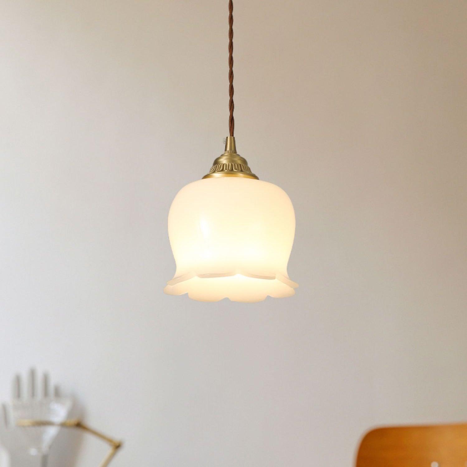 Emaley Flower Pendant Light