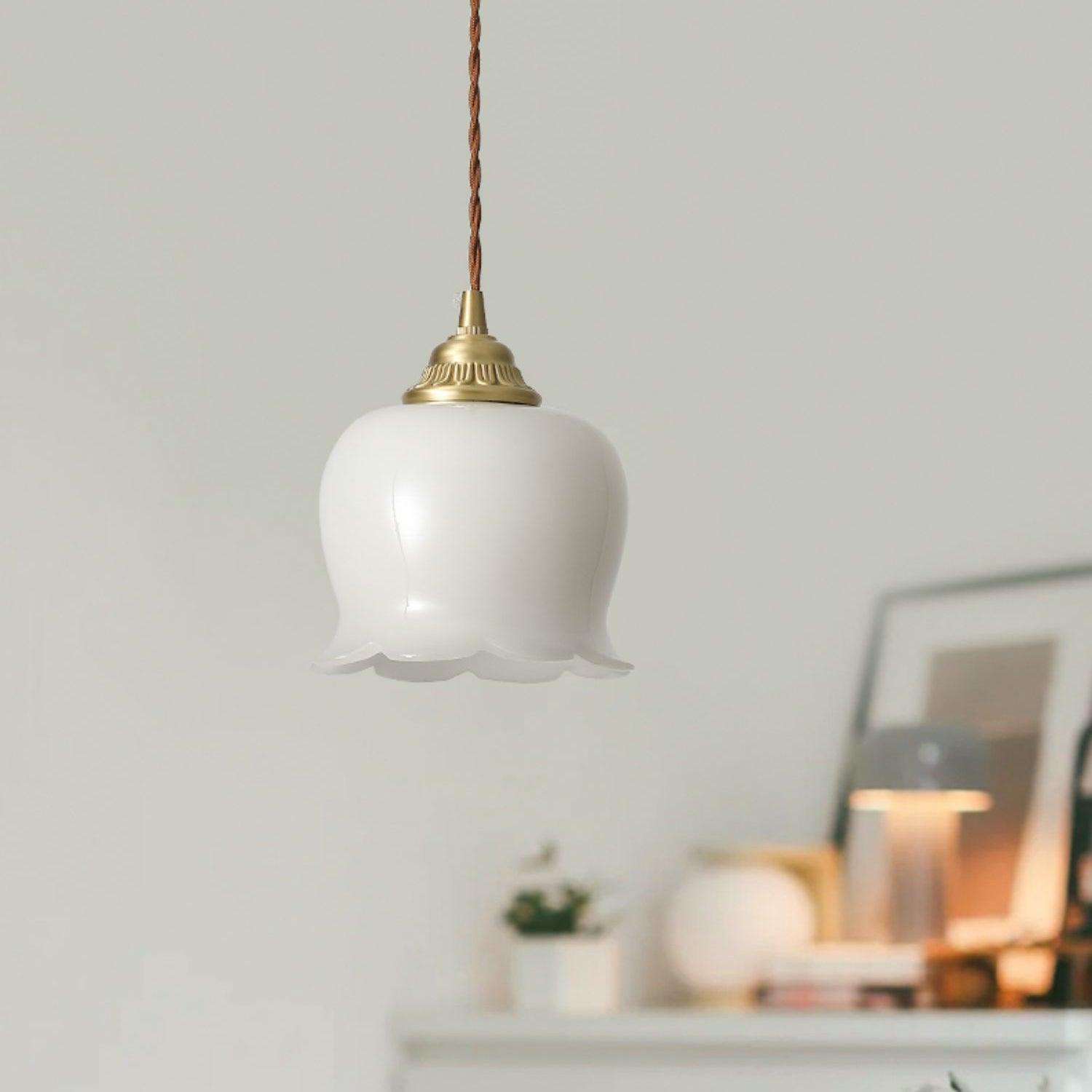 Emaley Flower Pendant Light