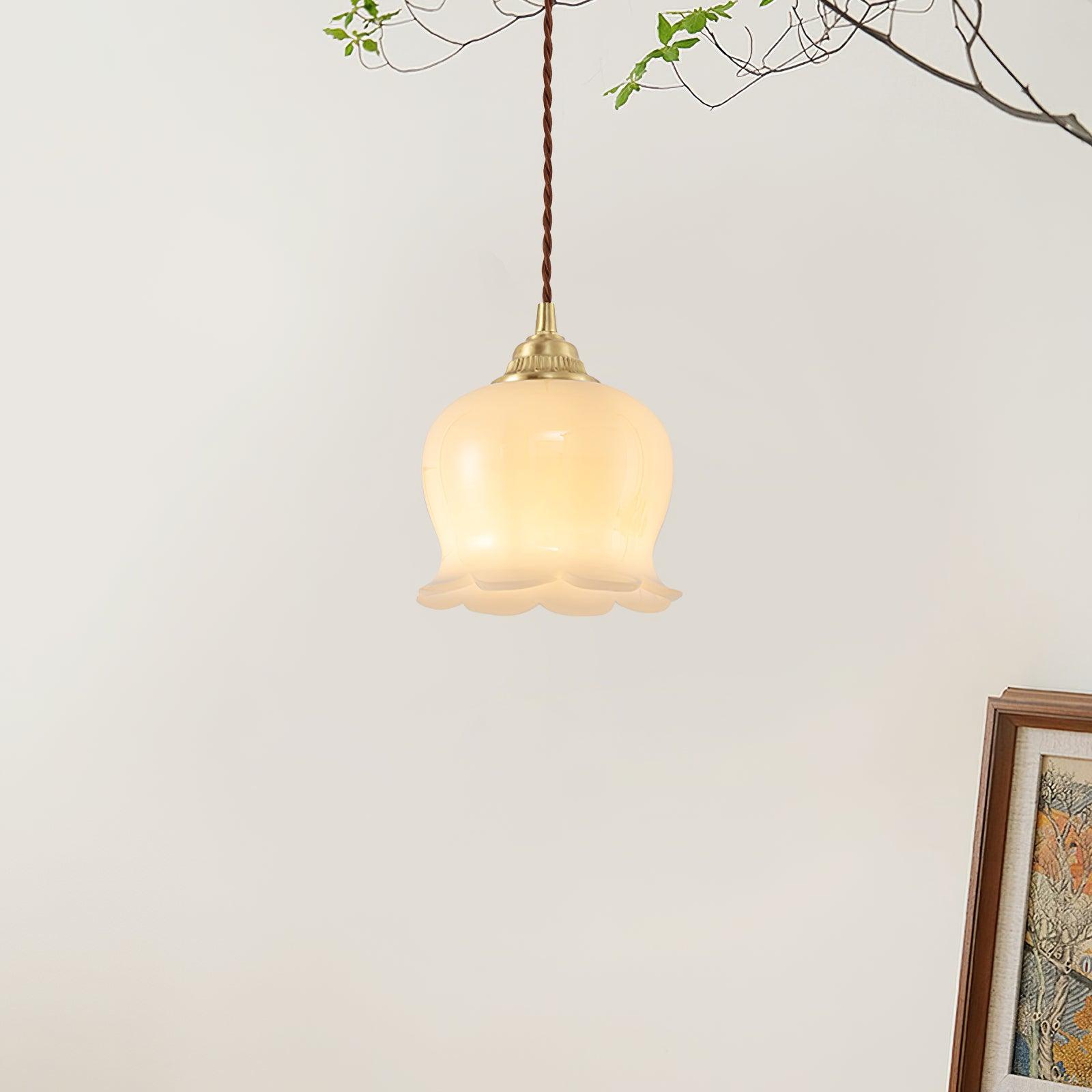Emaley Flower Pendant Light