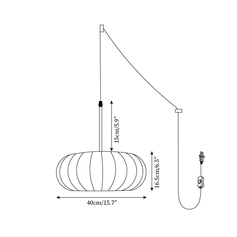 Okelan Plug In Pendant Light