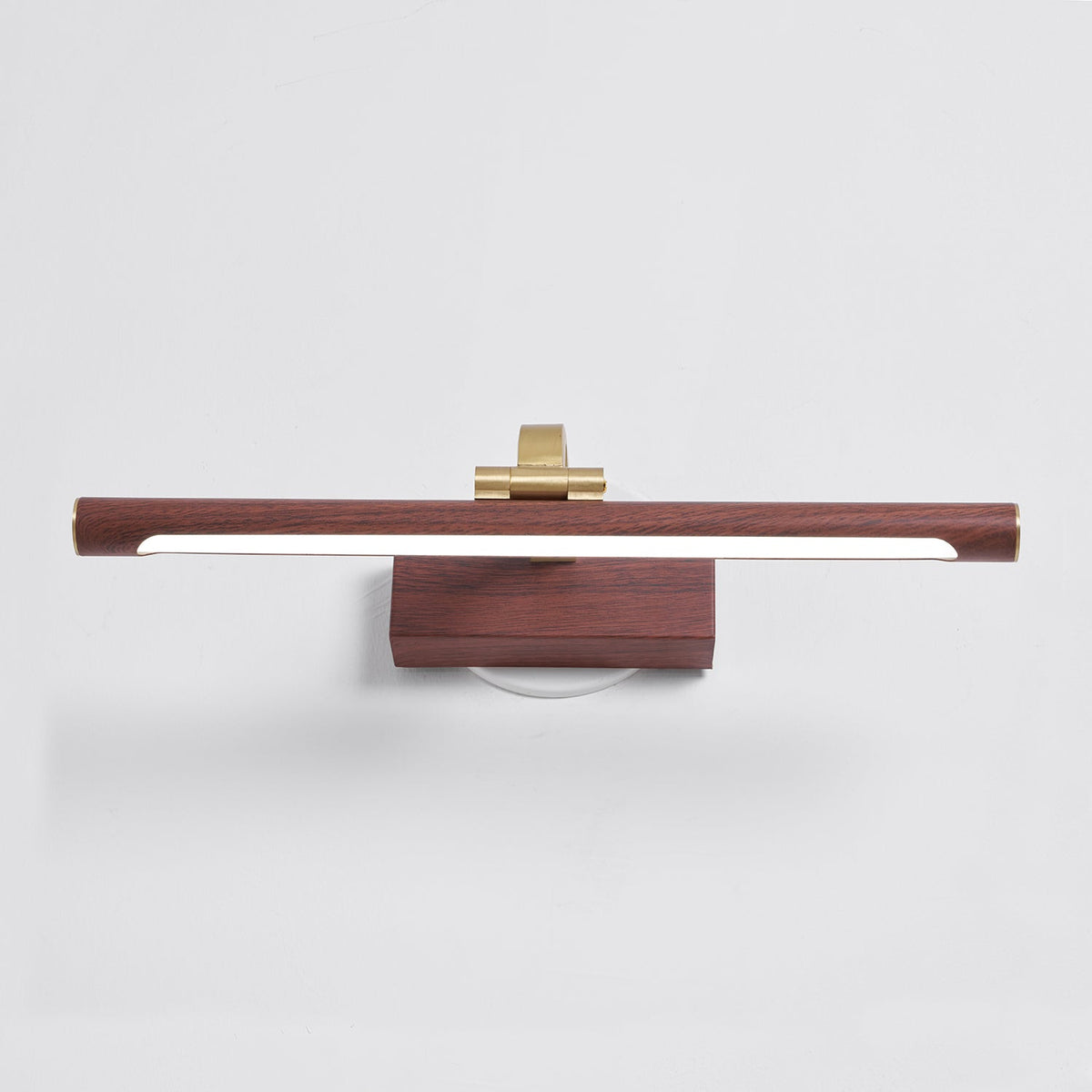Walnut Color Linear LED Wall Light - Vakkerlight