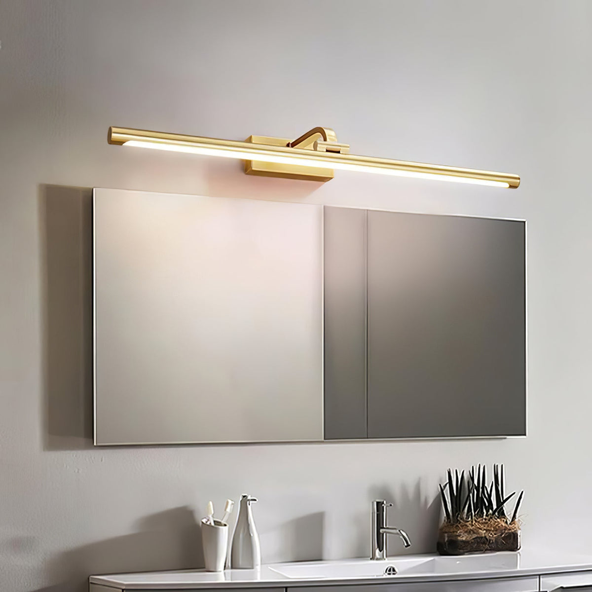Walnut Color Linear LED Wall Light – detail 19