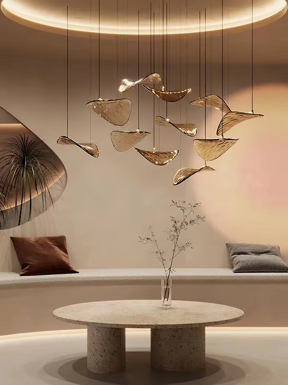 Wave Floating Leaf Chandelier – detail 7