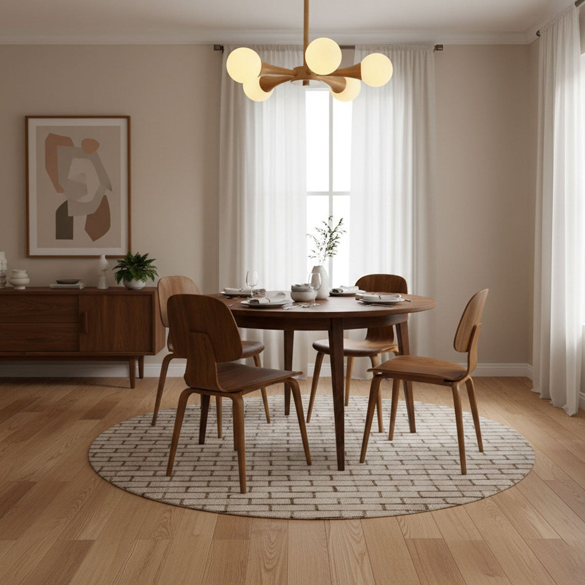 Wooden Nera Chandelier – detail 8