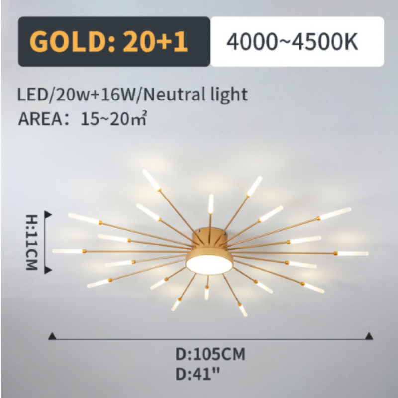 Doveio Modern Ceiling Light