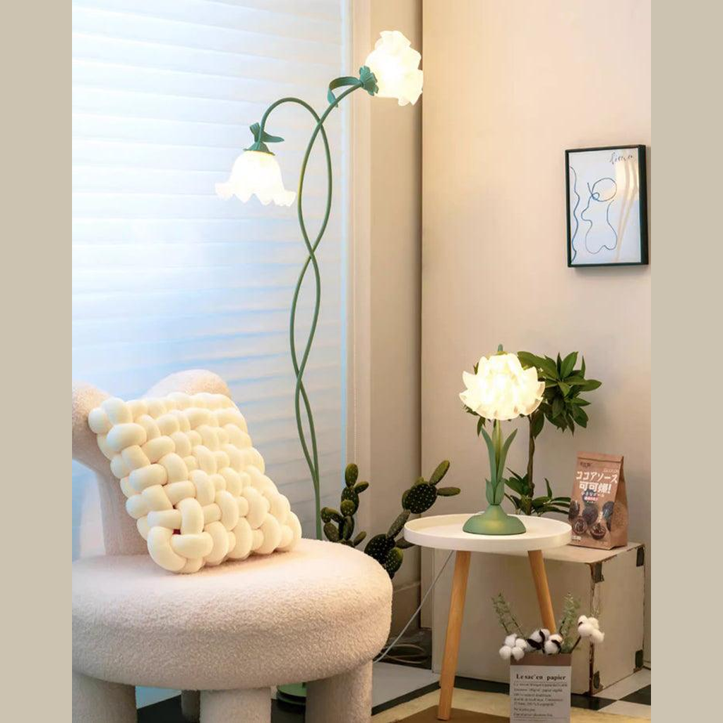 Talivay Floral Floor Lamp