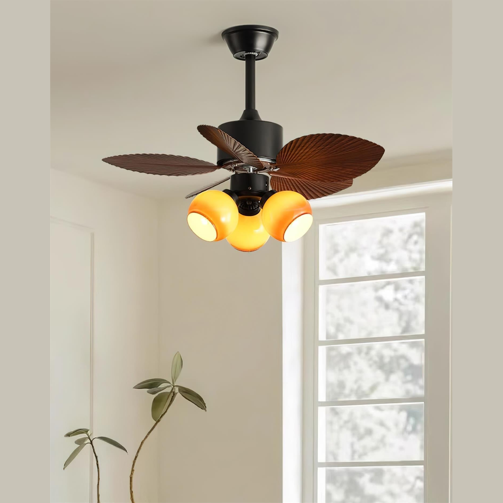 Plafonnier ventilateur rétro Soroelle