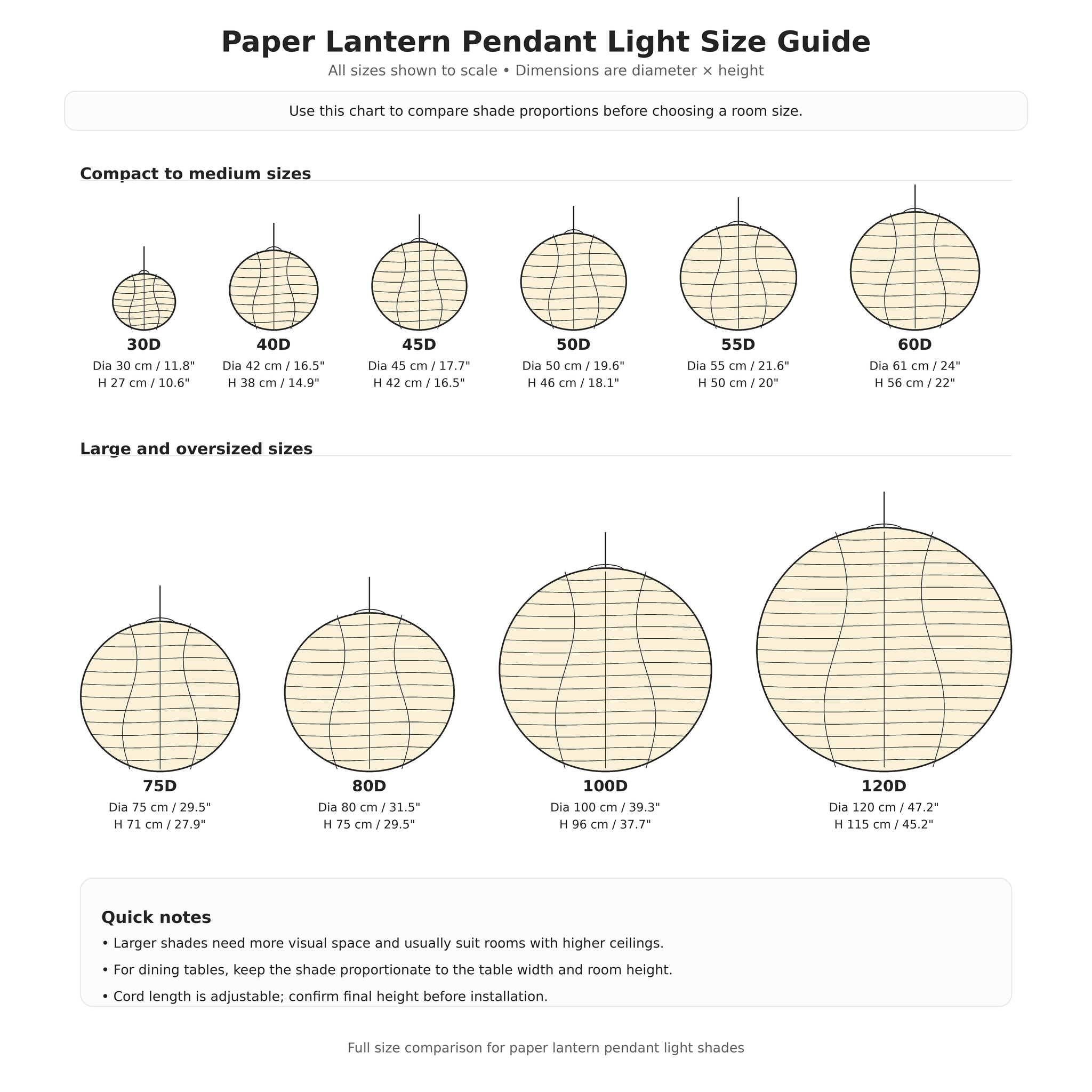 Bayleno Rice Paper Pendant Light