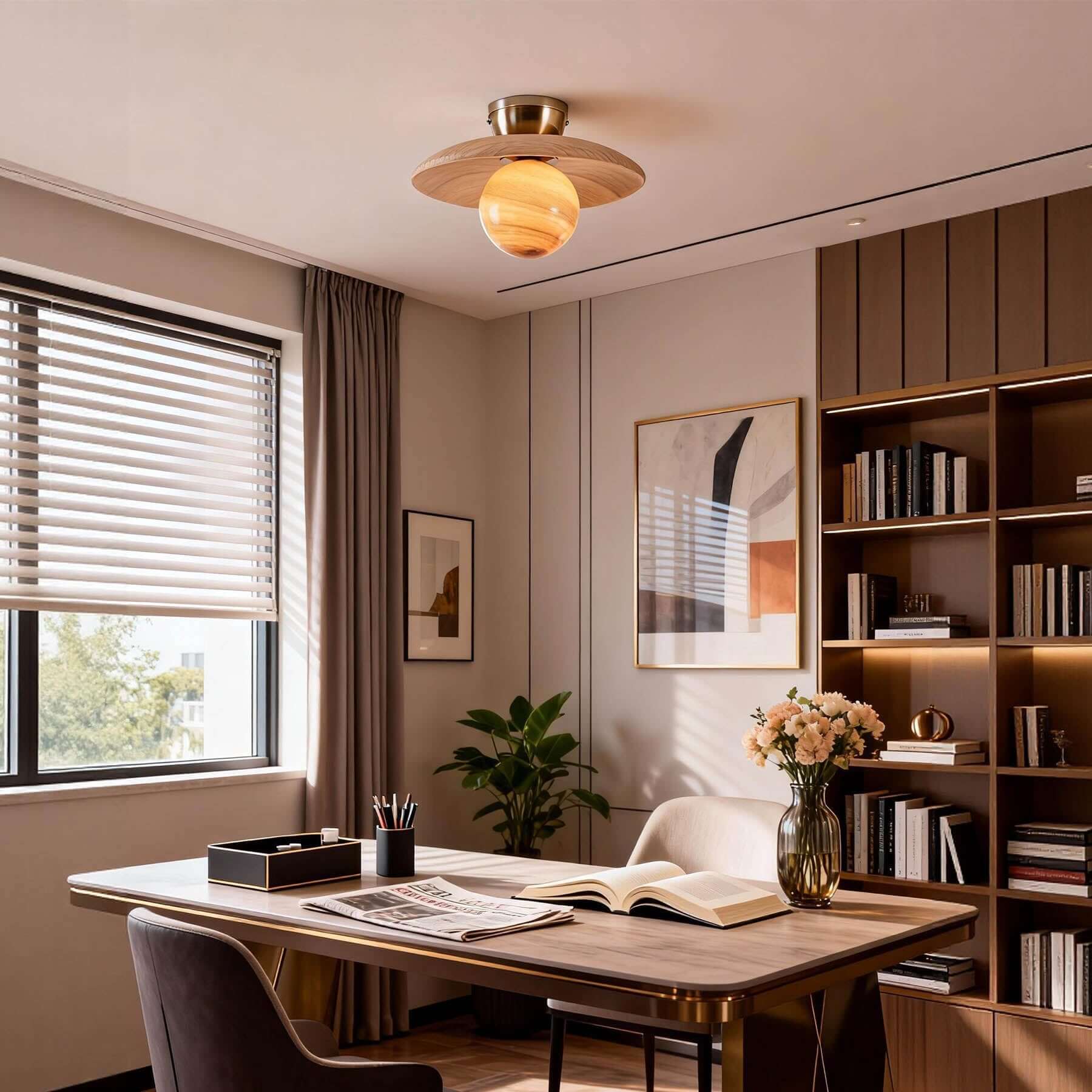 Rivey Round Ceiling Light
