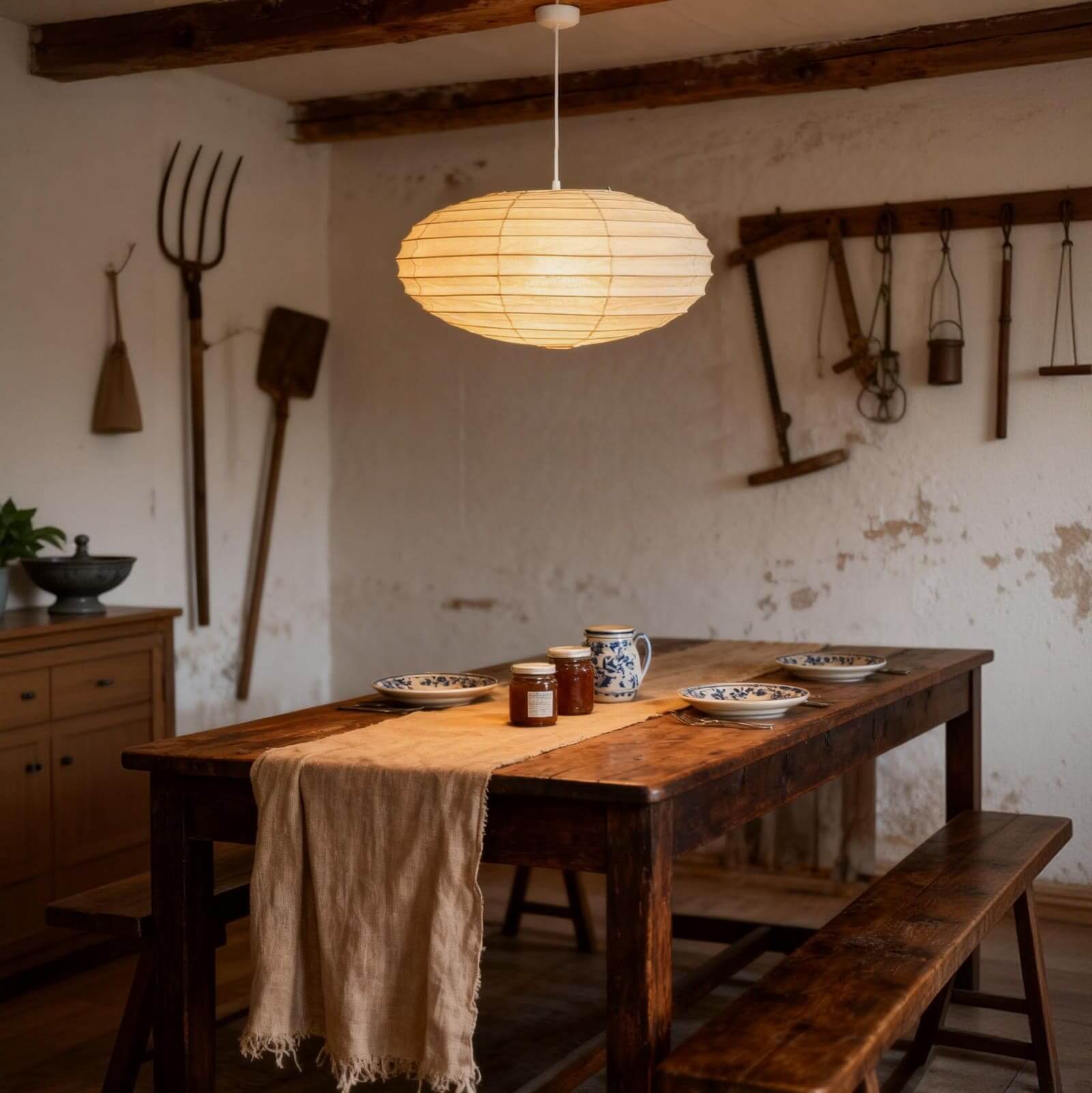 Renbay Rice Paper Pendant Light