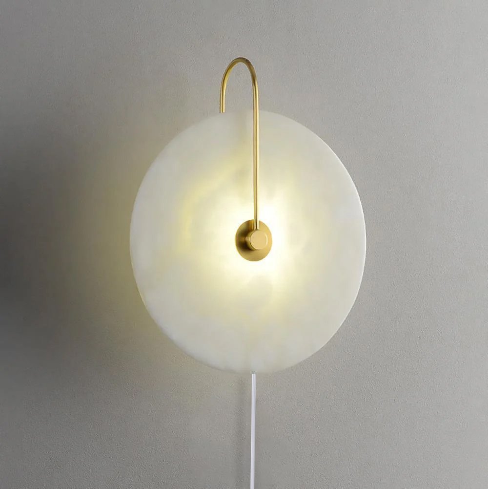 Alabaster LED Plug - In Wall Lamp - Vakkerlight